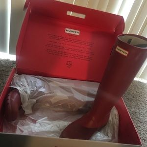 Military Red never worn Hunter Boots